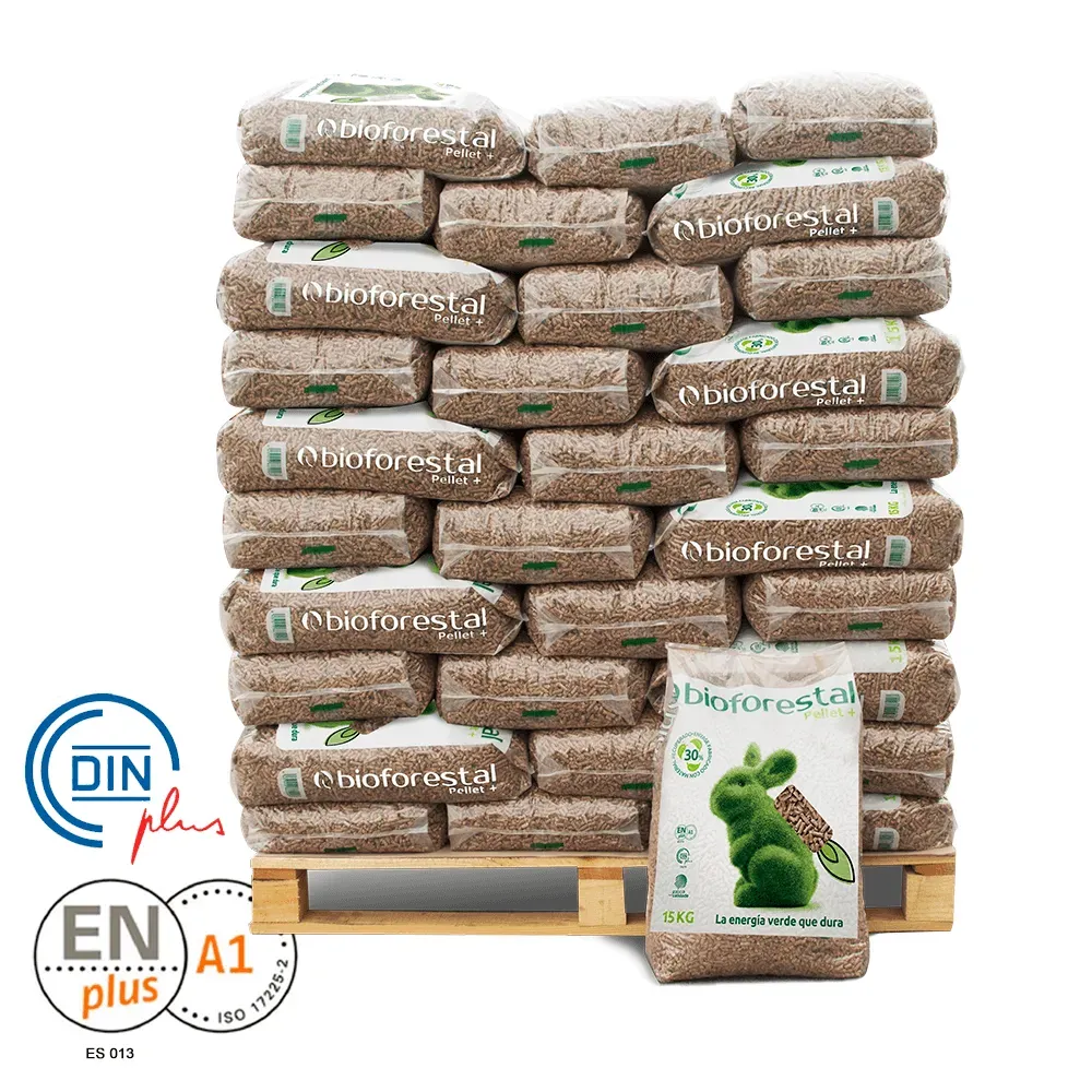 Bioforestal 70 sacos Pellet BIOFORESTAL palet 70 sacos 15 kg (1.050 kg) ENplus A1