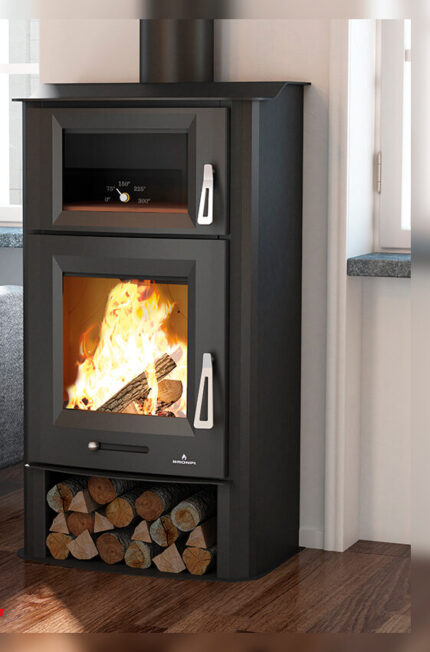 Estufa de leña con horno Bronpi Tudela 13 kW