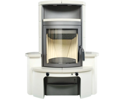 Kit chimenea Hark Avenso GT ECO Plus cerámica blanca 8 kW
