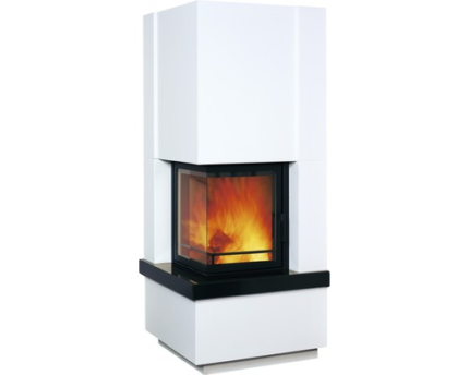 Kit de chimenea Hark Easy 500 granito blanco 8 kW