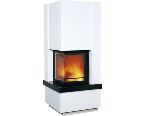 Kit de chimenea Hark Easy 500 granito blanco 8 kW