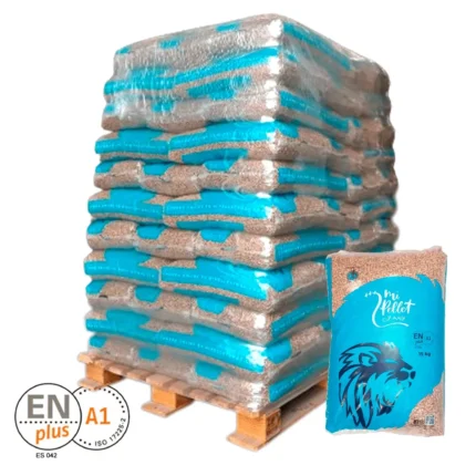 Mi Pellet y Más – pellet certificado palet 77 sacos 15 kg (1.155 kg) ENplus A1
