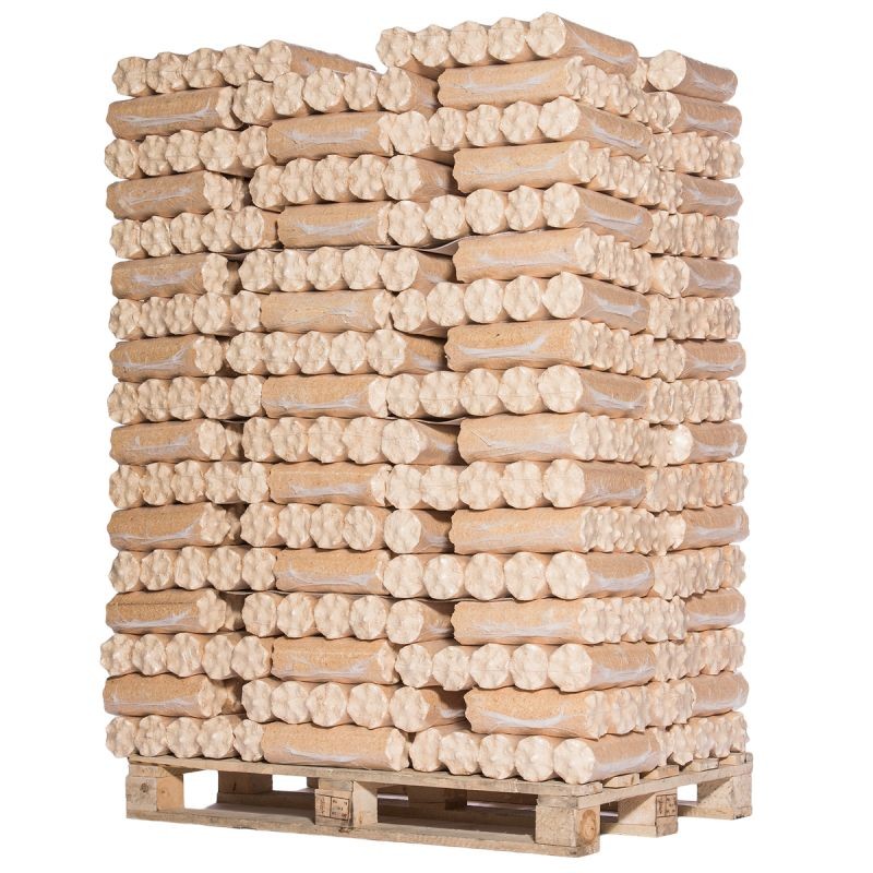 Troncos comprimidos blanda palet 960 kg arranque rápido