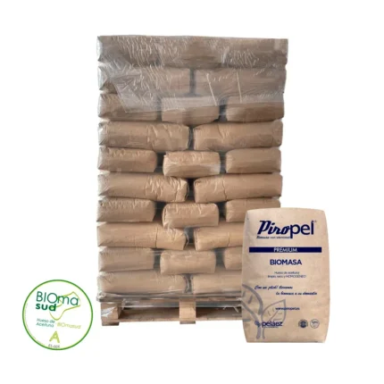 Hueso de aceituna certificado PREMIUM Piropel – Palet 70 sacos de 15 kg (1.050 kg) – Biomasud A1