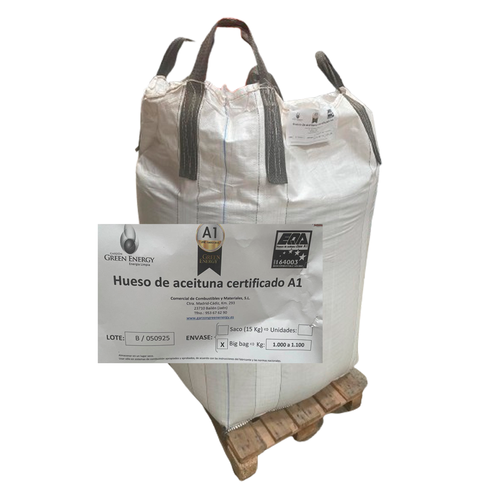 Hueso de aceituna Garzón Green Energy Bigbag 1000 kg A1