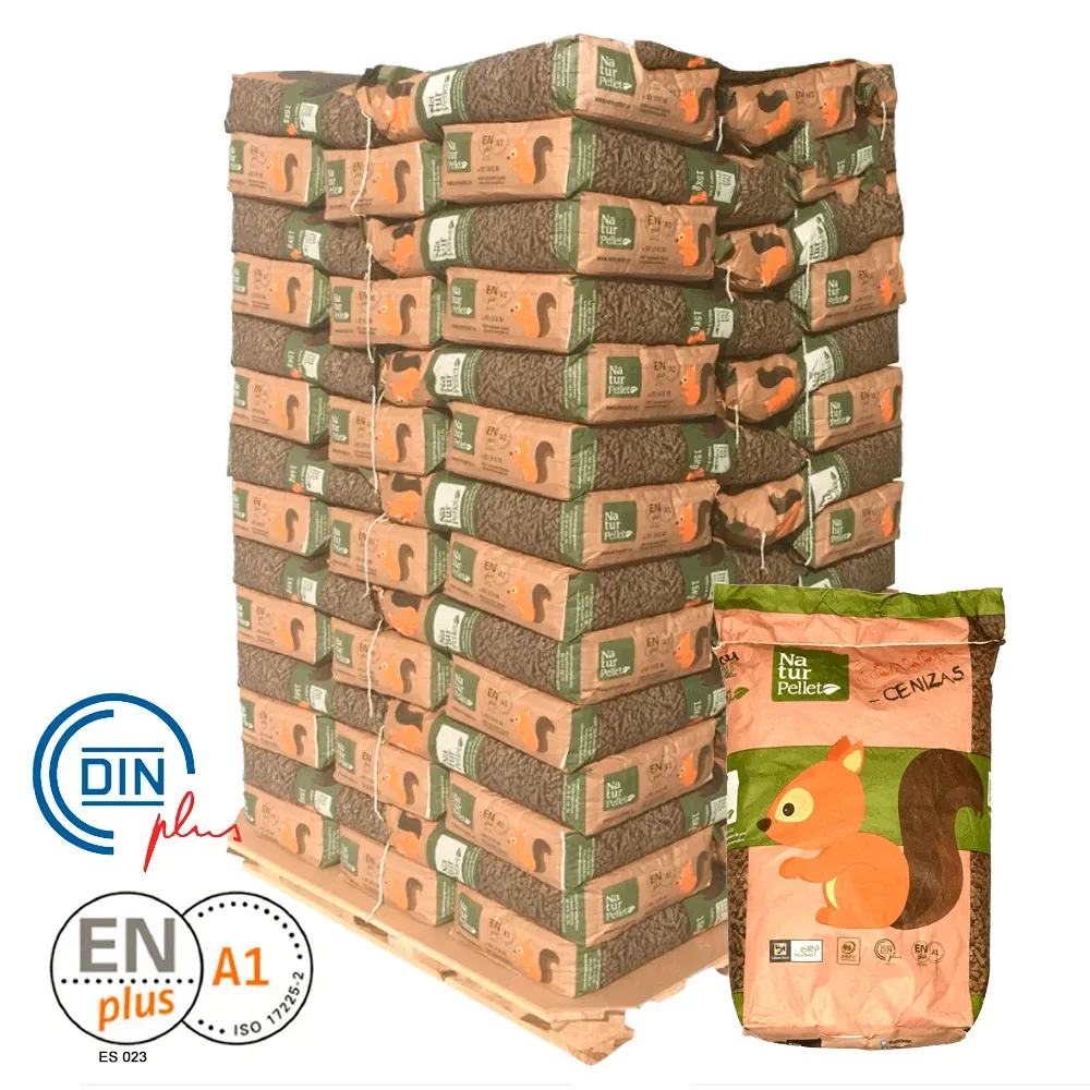 Pellet NATURPELLET palet 70 sacos 15 kg (1.050 kg) ENplus A1