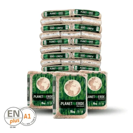 Planeta Verde – Palet de 77 sacos de pellet 15 kg (1.155 kg) – ENplus A1