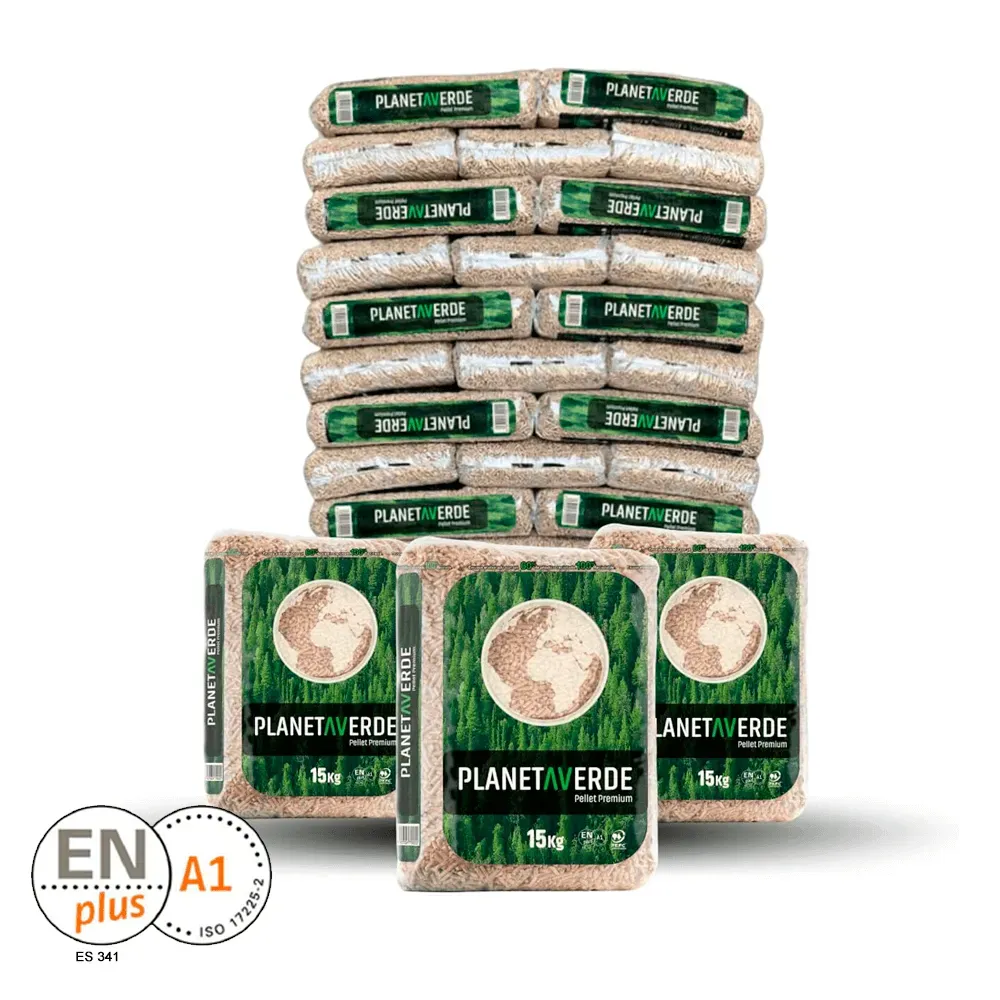 Planeta Verde – Palet de 77 sacos de pellet 15 kg (1.155 kg) – ENplus A1